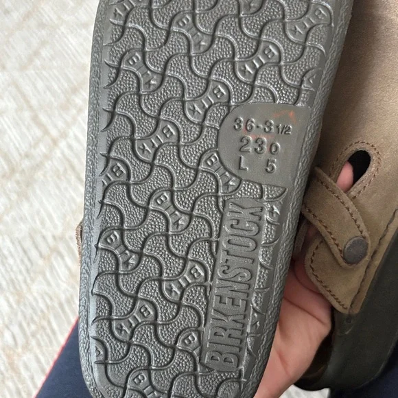 Birkenstock Brown Suede Clogs - Picture 11 of 11